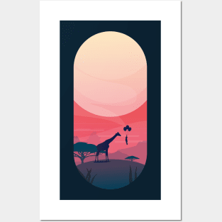 Chase your dreams - Giraffe Posters and Art